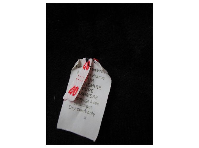 Louis Féraud Kurze Jacke, schwarze Kaschmir, Größe 40. - Ansicht 4