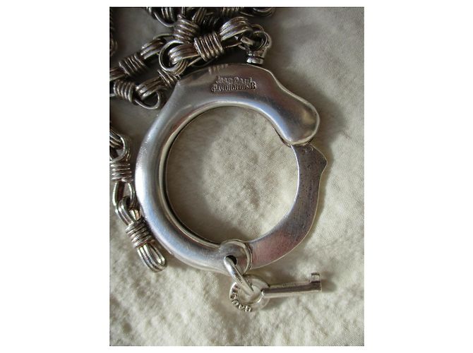 Jean Paul Gaultier Collana a manette in argento massiccio, unisex. - vista 7
