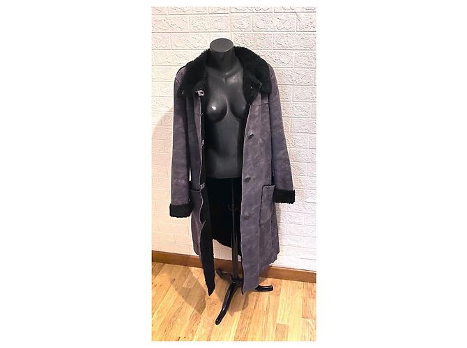 Abrigo largo Armani Jeans Gris Poliéster - vista 6