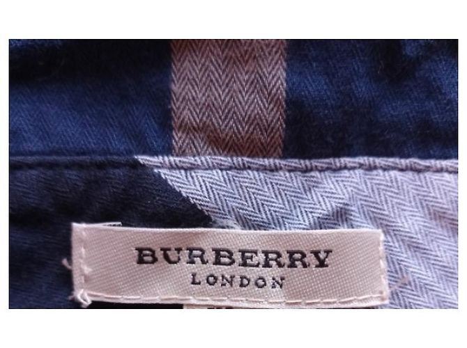 Camisa Burberry Brit de algodón azul oscuro M - vista 3