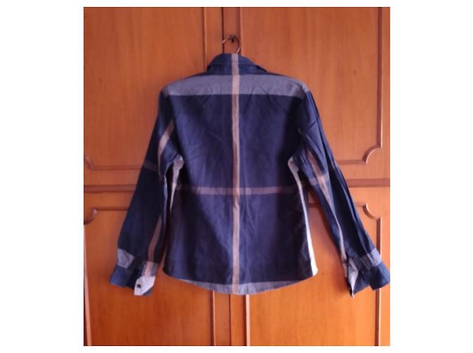 Camisa Burberry Brit de algodón azul oscuro M - vista 5