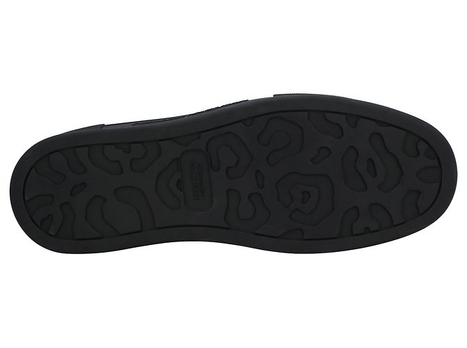 Alexander McQueen Scarpe da barca da uomo in nero/argento - vista 4