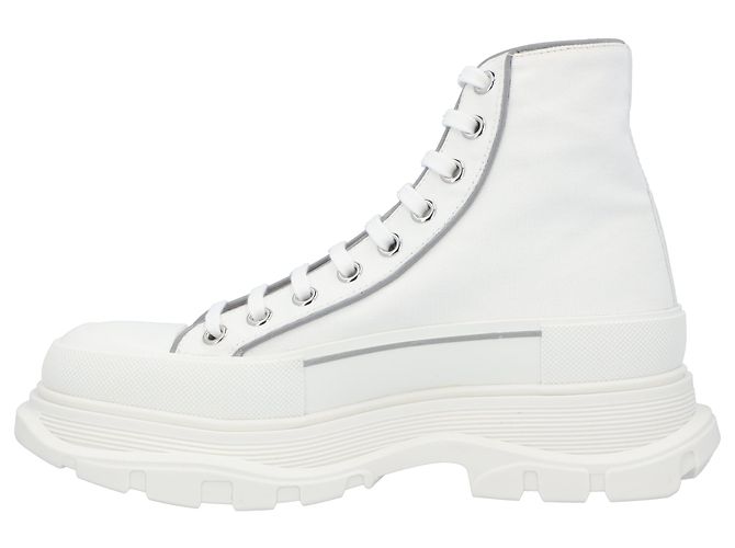 Tread Slick Stiefel 'Weiß Grau' von Alexander McQueen - Ansicht 2