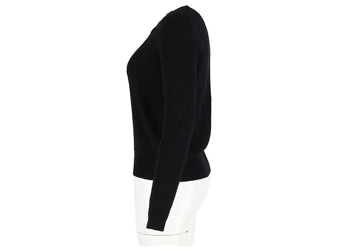 Erdem Rae Twist-Hals Pullover aus schwarzer Wolle - Ansicht 5