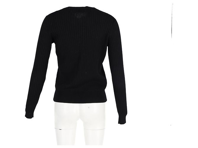 Erdem Rae Twist-Hals Pullover aus schwarzer Wolle - Ansicht 6