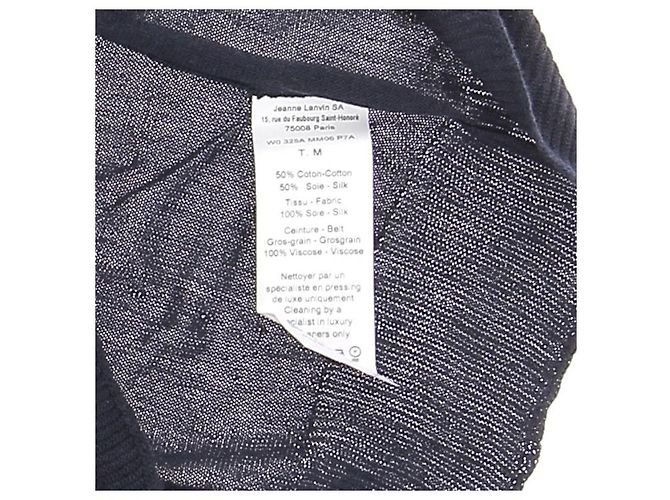 Lanvin Kleider T.International M Seide Marineblau - Ansicht 6