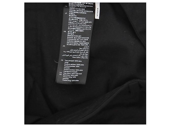 SANDRO Pantaloni T.FR 42 Lana Nero - vista 6