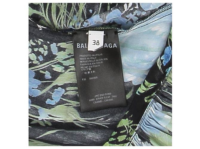 Balenciaga Kleid T.IT 38 Viskose Schwarz - Ansicht 6