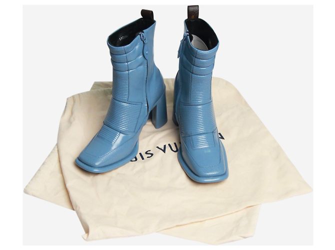 Louis Vuitton Botines azul lavanda Berlín - talla EU 37,5 - vista 6