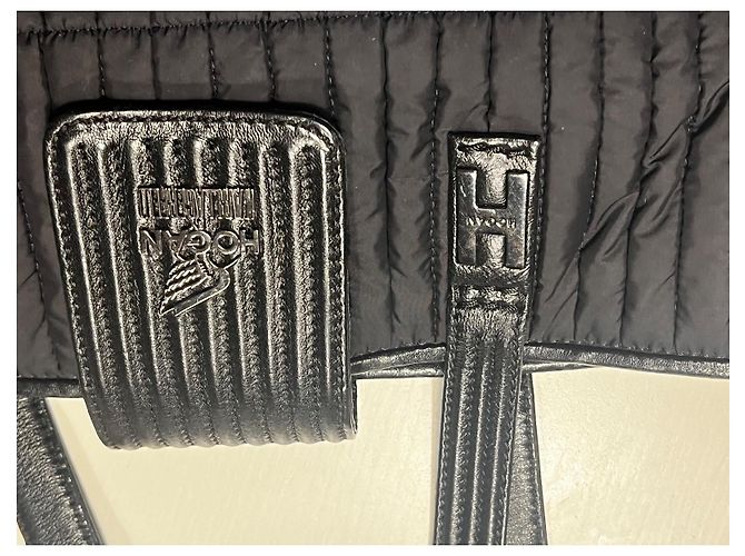 Autre Marque Leather and Nylon Handbag Black - view 4