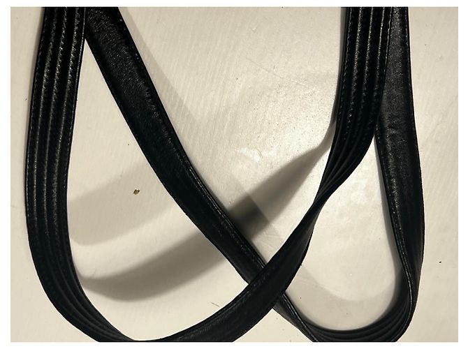 Autre Marque Leather and Nylon Handbag Black - view 5