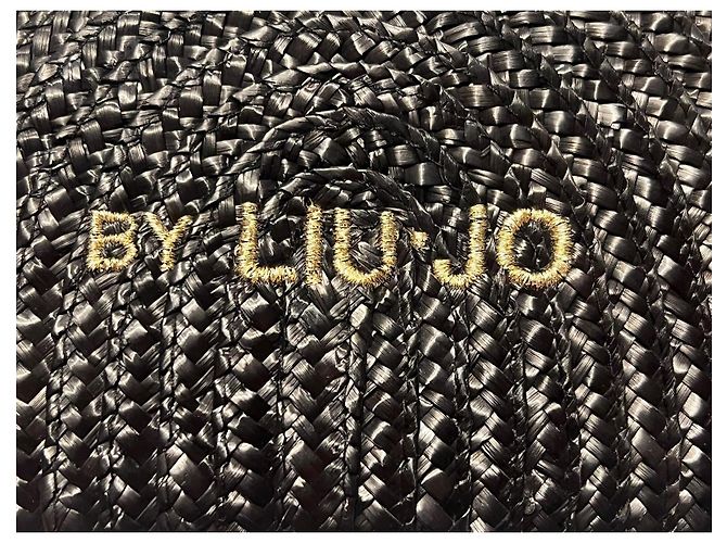 Autre Marque Handtasche aus Stroh schwarz - Ansicht 2