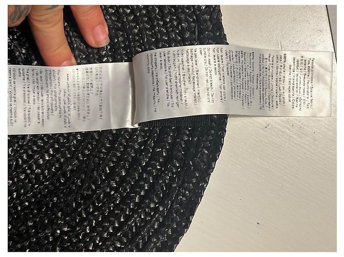 Autre Marque Handtasche aus Stroh schwarz - Ansicht 5