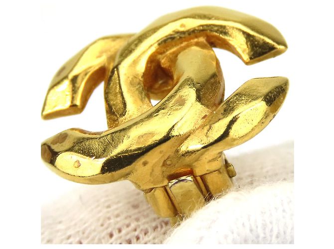 Orecchini a clip dorati Chanel D'oro - vista 8