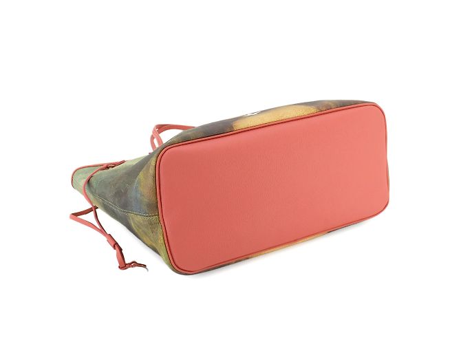 Sac tote Neverfull MM Mona Lisa Masters de Louis Vuitton Multicolore Orange - vue 4