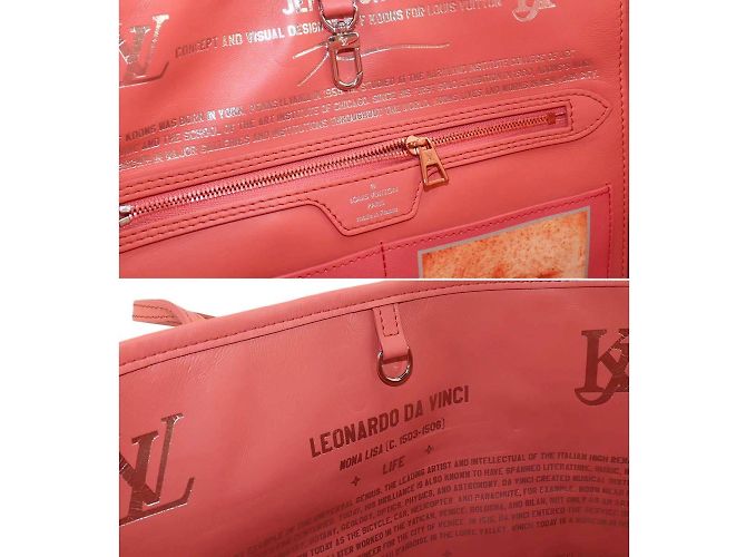 Sac tote Neverfull MM Mona Lisa Masters de Louis Vuitton Multicolore Orange - vue 8