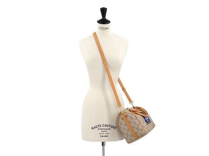 Borsa a spalla Louis Vuitton Monopanam Speedy 25 Beige - vista 10