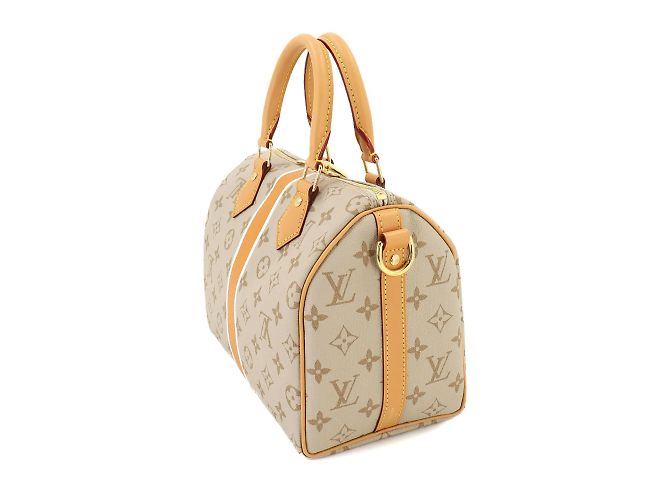 Borsa a spalla Louis Vuitton Monopanam Speedy 25 Beige - vista 3