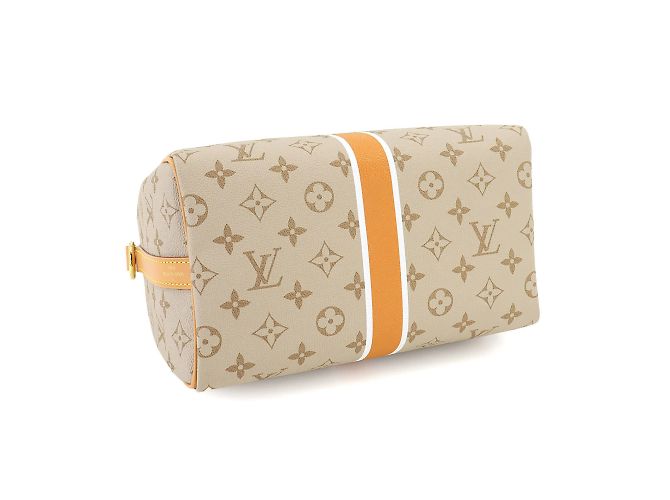 Borsa a spalla Louis Vuitton Monopanam Speedy 25 Beige - vista 4