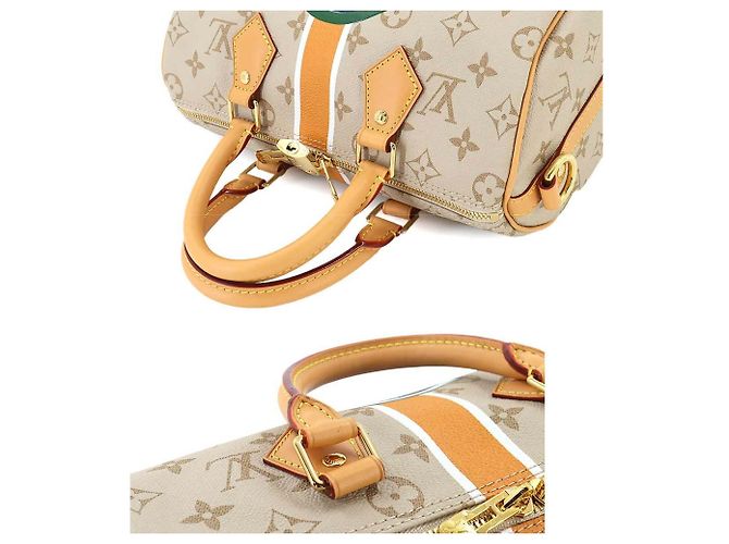 Borsa a spalla Louis Vuitton Monopanam Speedy 25 Beige - vista 5