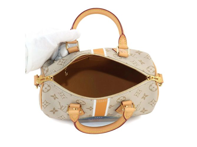 Borsa a spalla Louis Vuitton Monopanam Speedy 25 Beige - vista 6