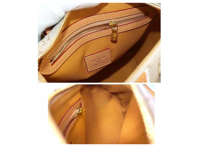 Borsa a spalla Louis Vuitton Monopanam Speedy 25 Beige - vista 7