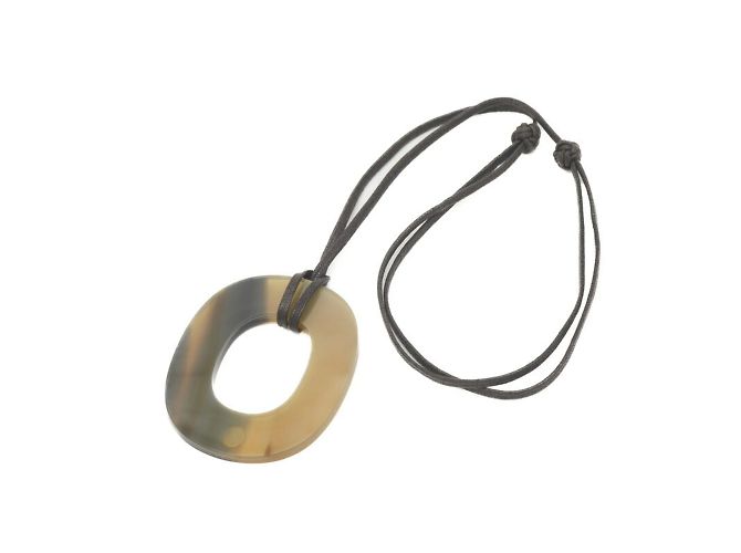 Hermès Collana Pendente Hermes Ism Marrone Beige - vista 2