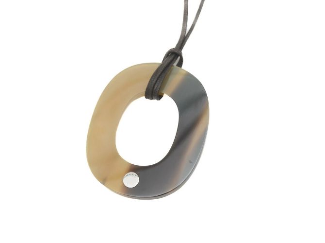 Hermès Collana Pendente Hermes Ism Marrone Beige - vista 3