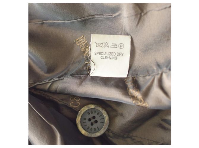 Blazer Roberto Cavalli in pelle marrone effetto vissuto Taglia S - vista 4