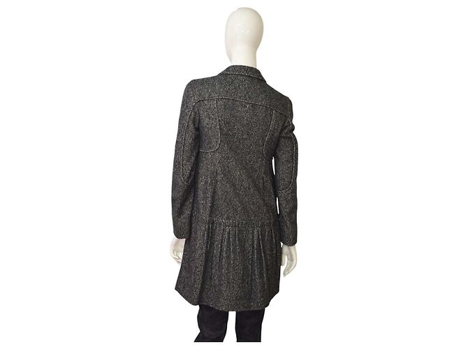 Casaco Prada de lã e cashmere cinza mesclado tamanho 40 - vista 2