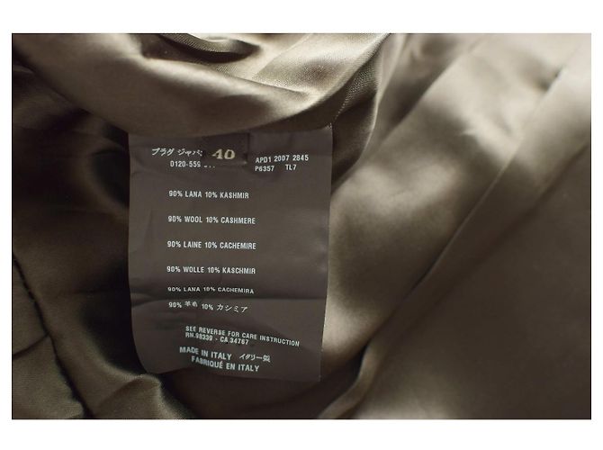 Casaco Prada de lã e cashmere cinza mesclado tamanho 40 - vista 4