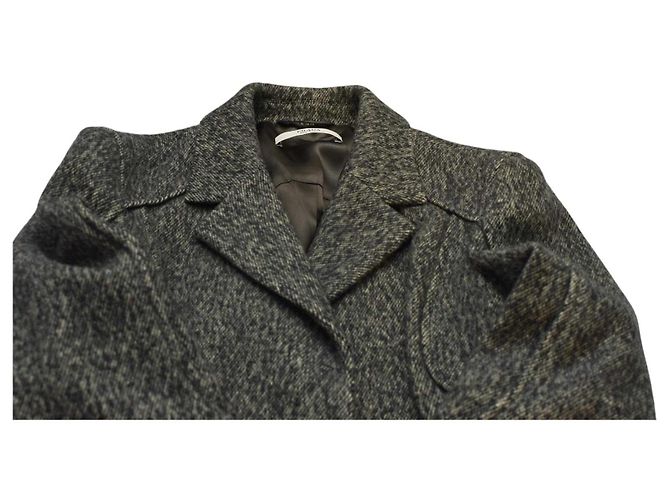 Casaco Prada de lã e cashmere cinza mesclado tamanho 40 - vista 5