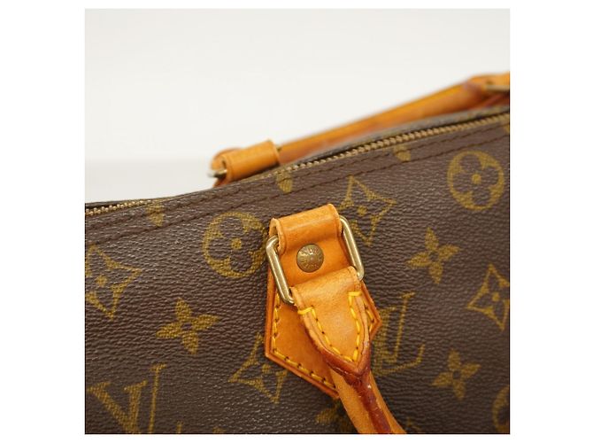 Borsa Louis Vuitton Monogram Speedy 30 Marrone - vista 11