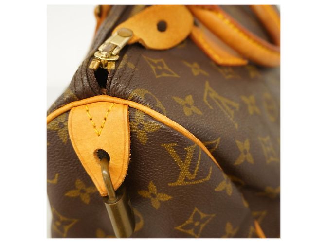 Borsa Louis Vuitton Monogram Speedy 30 Marrone - vista 17