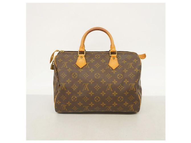 Borsa Louis Vuitton Monogram Speedy 30 Marrone - vista 18