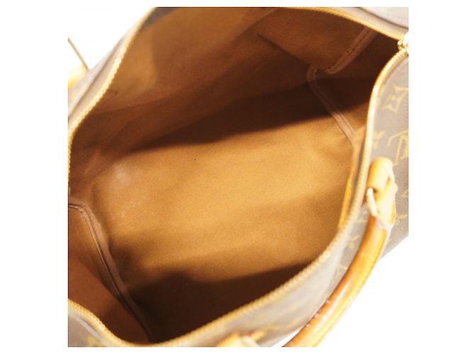 Borsa Louis Vuitton Monogram Speedy 30 Marrone - vista 4