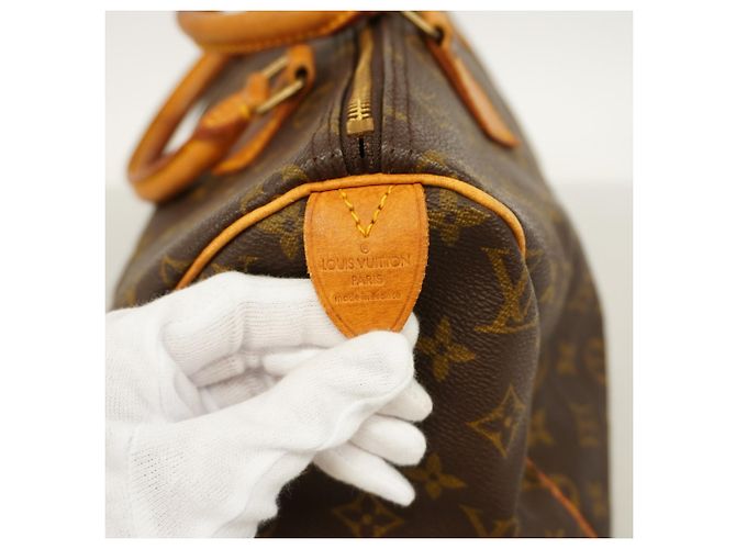 Borsa Louis Vuitton Monogram Speedy 30 Marrone - vista 5