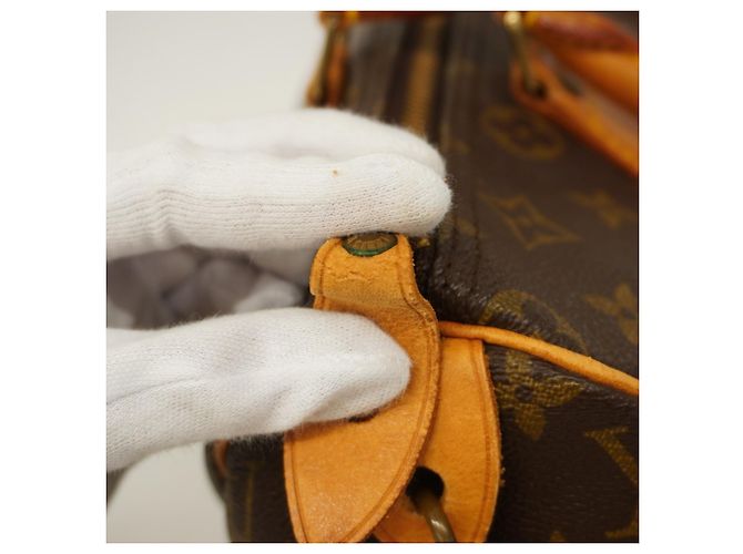Borsa Louis Vuitton Monogram Speedy 30 Marrone - vista 6