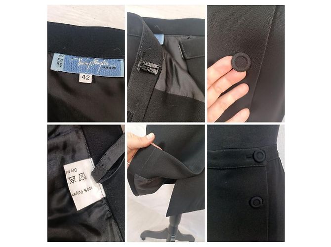 Black skirt Thierry Mugler vintage 1990s Noir - vue 10