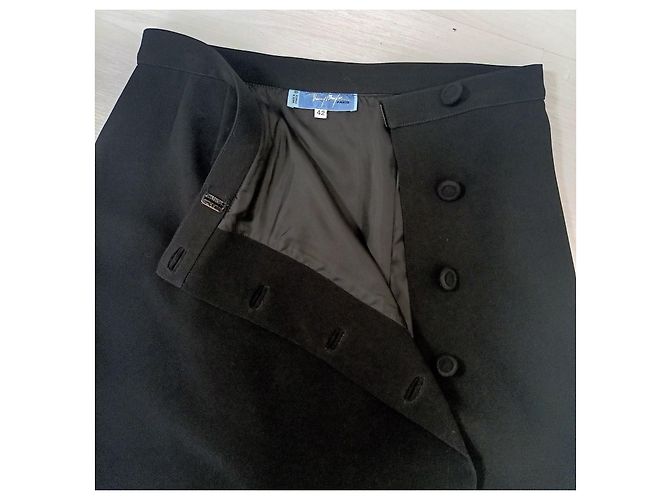 Black skirt Thierry Mugler vintage 1990s Noir - vue 9