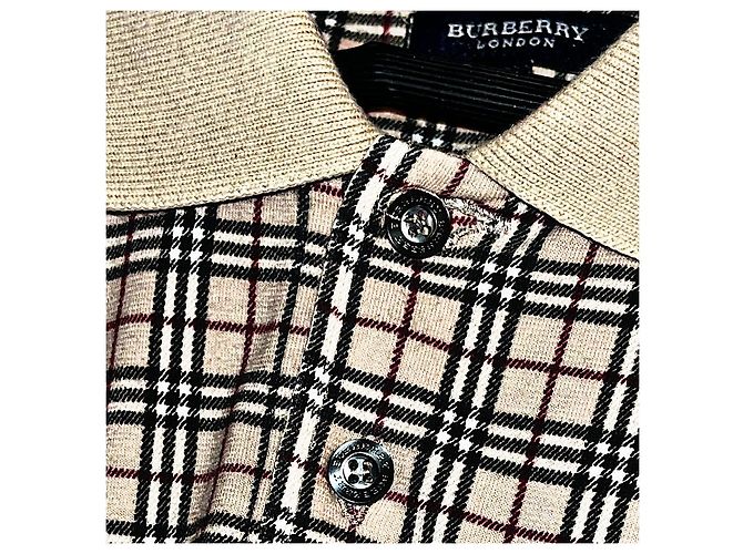 Authentisches Burberry London Vintage Nova Check Polo Beige - Ansicht 4