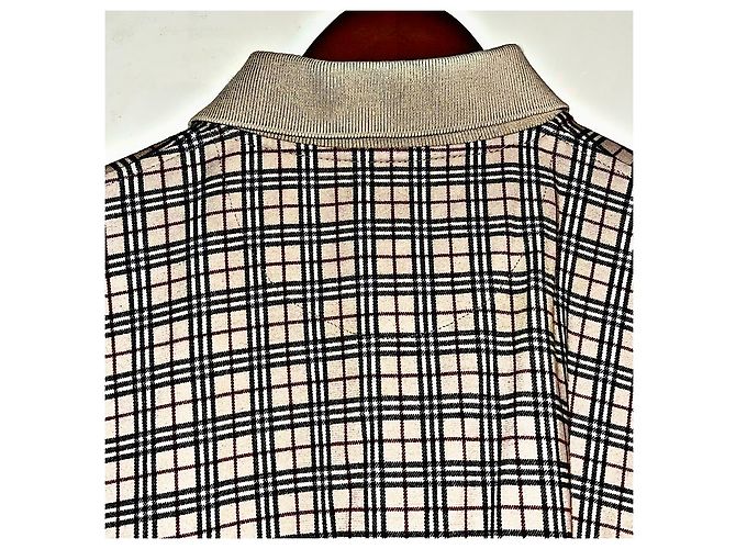 Authentisches Burberry London Vintage Nova Check Polo Beige - Ansicht 6