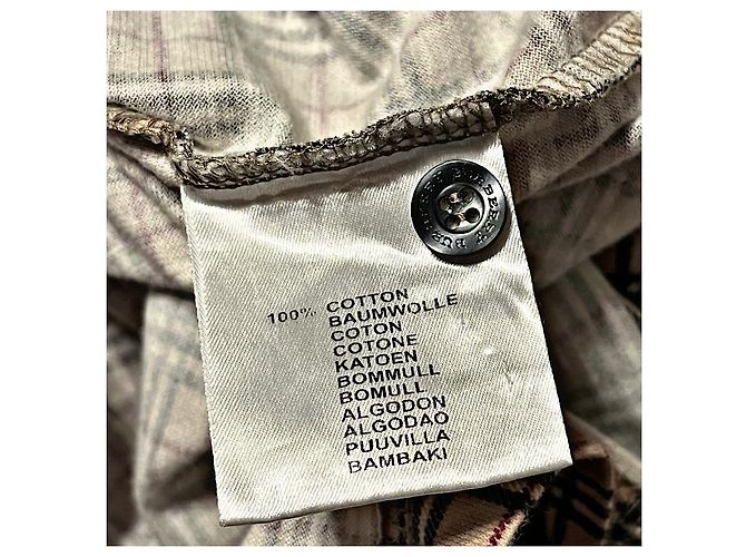 Authentisches Burberry London Vintage Nova Check Polo Beige - Ansicht 7