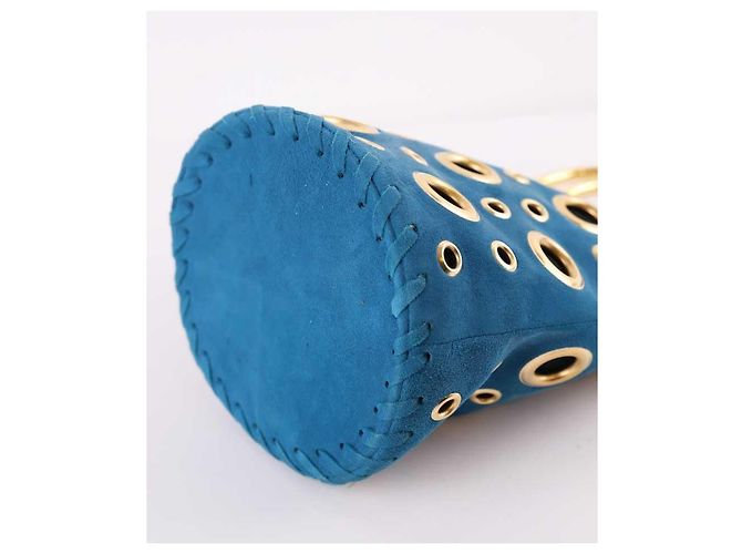 Delphine Delafon Borsa in camoscio Blu - vista 4