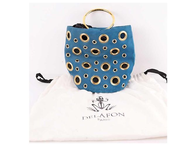 Delphine Delafon Borsa in camoscio Blu - vista 7