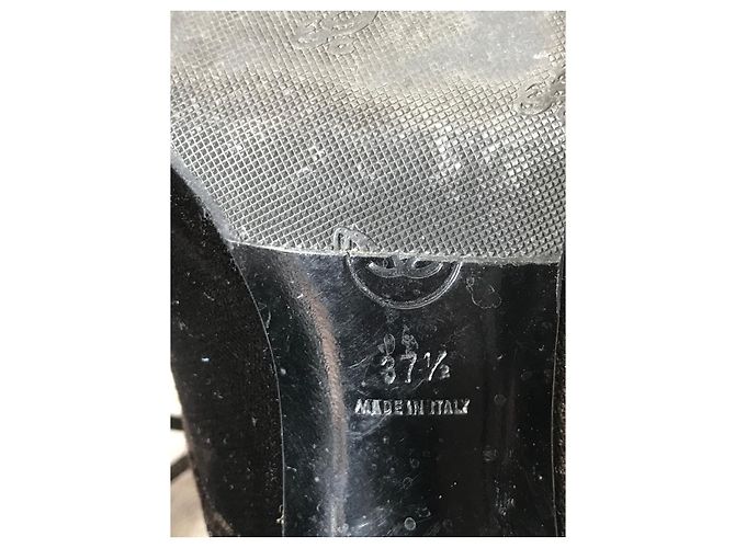 Stivaletti CHANEL T.EU 37.5 Velluto Marrone - vista 5