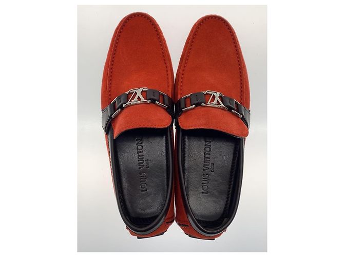 Montsouris Louis Vuitton MOCCASIN HOCKENHEIM Rosso - vista 3