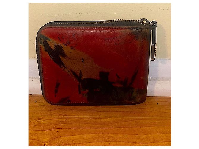 Authentic Dior Homme Pre Fall 14 Limited Edition Jackson Pollock Zip Wallet Multiple colors - view 3