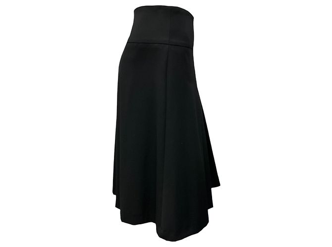 Falda de lana negra plisada Akris Punto - vista 2