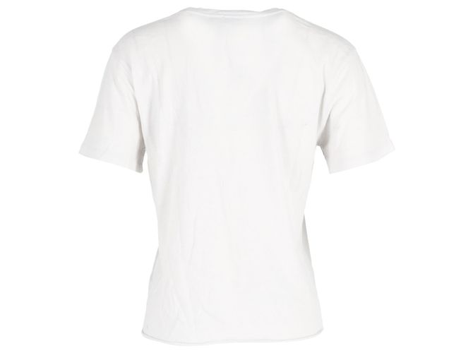 Camiseta estampada Saint Laurent Babylone 55 en algodón blanco - vista 3